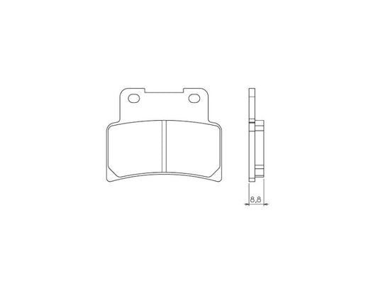 BRAKE PADS KH432 (ORGANIC)