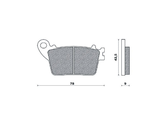 BRAKE PADS KH436 SINTERED METALLIC (GOLD) (FT 4114)