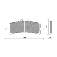 BRAKE PADS KH447 SINTERED METALLIC (GOLD) = FT 4156 (FT 4113)