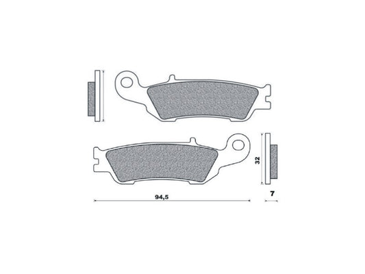 BRAKE PADS KH450 SINTERED METALLIC (GOLD) (FT 4105)