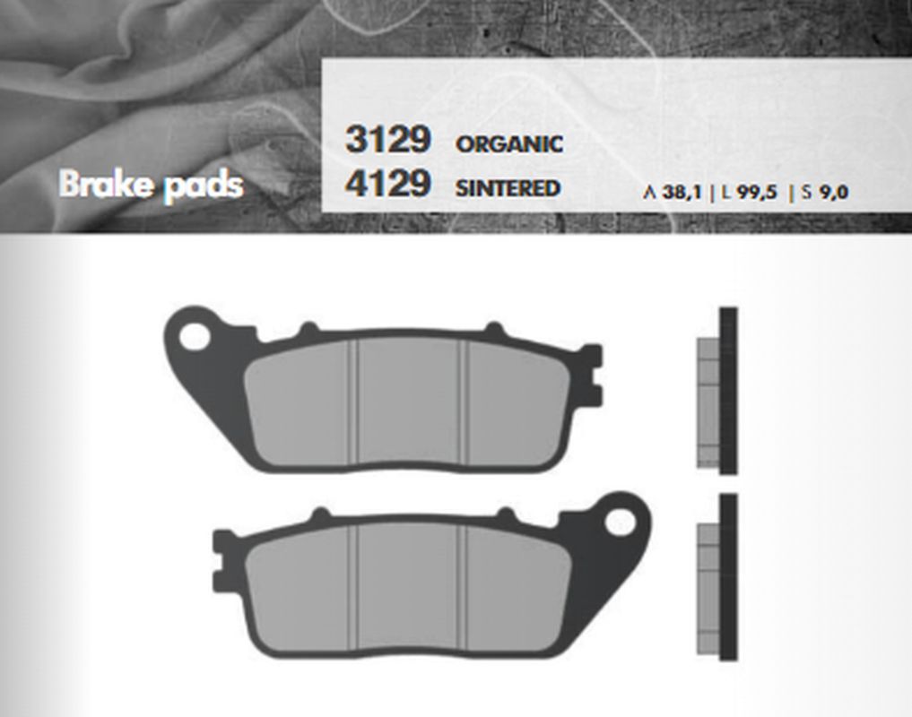 BRAKE PADS KH488 SINTERED METALLIC (GOLD) (FT 4129)