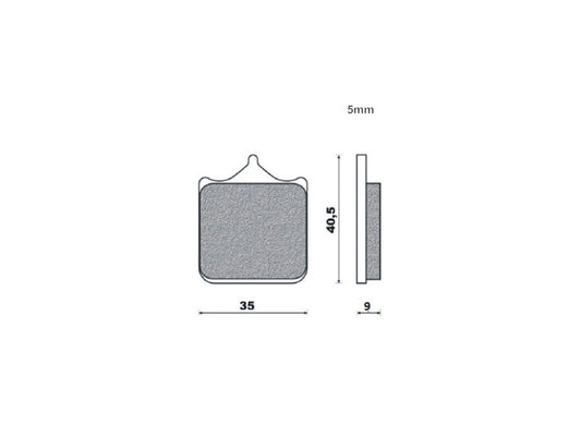BRAKE PADS KH604/4 SINTERED METALLIC (GOLD) BMW S1000RR (FT 4122)