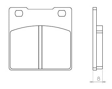 BRAKE PADS KH063 (ORGANIC) SUZUKI GS/GSX/GSF/GSXR/RF/SV - REAR