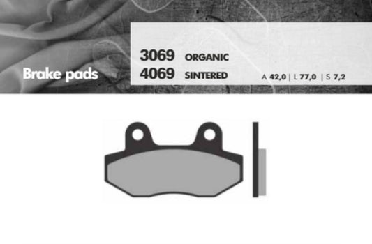 BRAKE PADS KH86 SINTERED METALLIC (GOLD) (FT 4069)