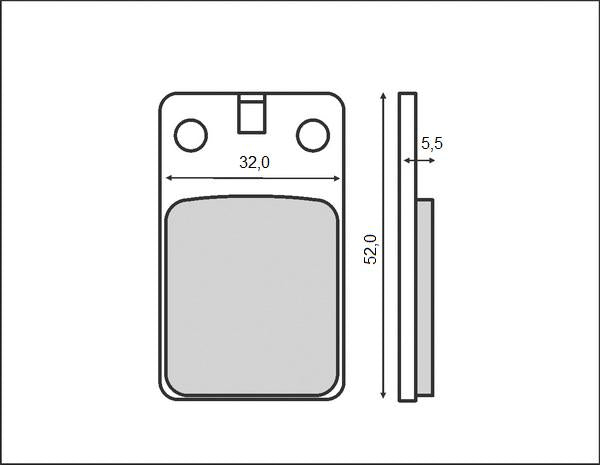 BRAKE PADS KH099 (ORGANIC)