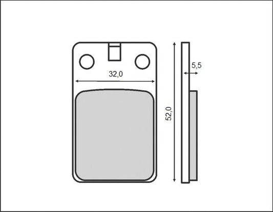 BRAKE PADS KH099 (ORGANIC)