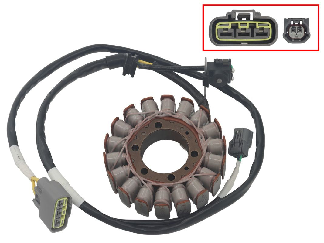ALTERNATOR STATOR WINDING HONDA TRX 420 '14-'23 (OEM: 31120-HR3-A41, 31120-HR3-A42, 31120-HR3-HA1) (AT-01495)