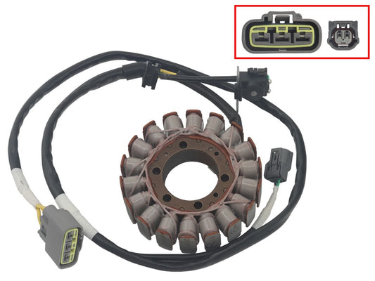 ALTERNATOR STATOR WINDING HONDA TRX 420 '14-'23 (OEM: 31120-HR3-A41, 31120-HR3-A42, 31120-HR3-HA1) (AT-01495)