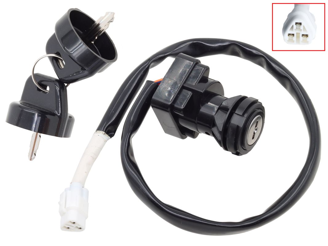 IGNITION SWITCH ARCTIC CAT DVX 400 '06-'08, KAWASAKI KFX 400 '06-'08 (OEM: 3509-009 27005-S012 27005-S020)