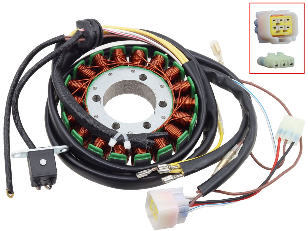 ALTERNATOR STATOR WINDING POLARIS HAWKEYE 400 HO '12-'14, SPORTSMAN 450 '06-'07, SCRAMLER / SCRAMBLER 500 '04-'12 (OEM: 3089249, 3089546, 3089965)