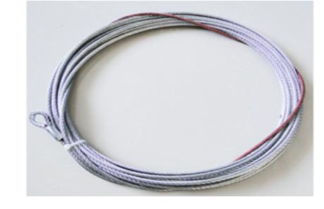 STEEL WINCH CABLE FOR WINCHES 2500 / 3000 / 3500LBS LENGTH 15.2M, DIAM. 4.8MM