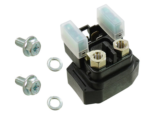 STARTER RELAY YAMAHA ATV YFM250/350/400/450/660 RECTANGULAR (WITH RUBBER AND FUSE)