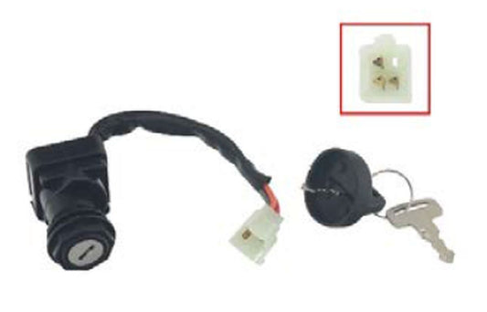 IGNITION SWITCH ARCTIC CAT 250/300/400 '97-'00, 454 BEARCAT '96-'98, 500 '98-'00 (OEM: 3409-003, 3430-013, 3430-028)