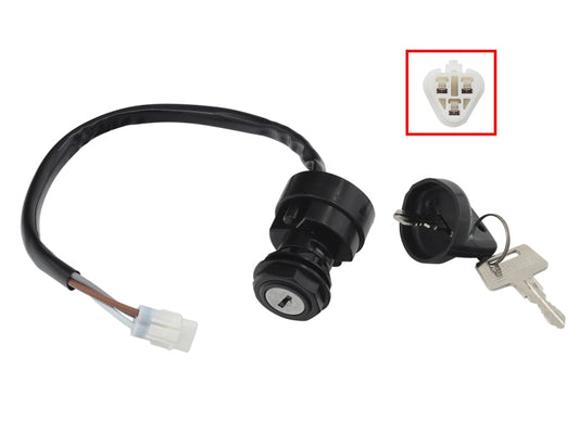 IGNITION SWITCH KAWASAKI BRUTE FORCE 650 '05-13,/750 '05-21, PRAIRIE 650 '02-03/700 '04-06, KFX 700 '04-11 (27005-1230 27005-1267 27005-0019)