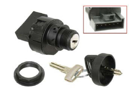 IGNITION SWITCH POLARIS SPORTSMAN 570 '14-'17, SPORTSMAN 300 4X4 '08-'10, TRAIL BLAZER/MAGNUM 330 '08-'13, TRAIL BOS 330 '05-'13, HAWKEYE 400 2X4 '11-'14 (OEM: 4012165 4011002)