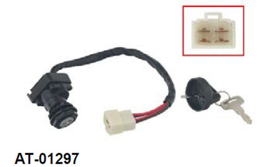 IGNITION SWITCH POLARIS TRAIL BLAZER 250 / SPORT 400 / XPLORER 400 / MAGMUM 500 / WORKER 500 '99, BIG BOSS 400L '97, SPORTSMAN 400/500 '96-'98, MAGNUM 425 '97-'98 (OEM: 4110209)
