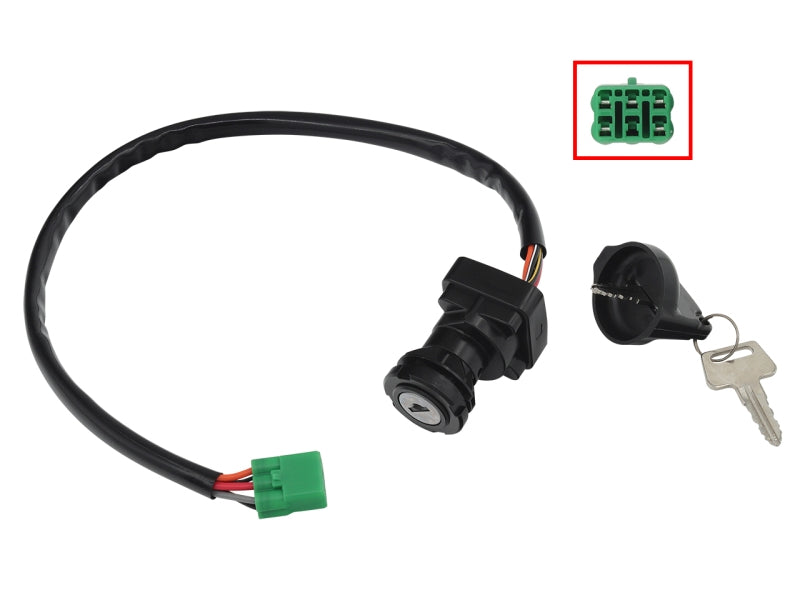IGNITION SWITCH SUZUKI LT-A/F 400 '02-08, LT-F 400F '02-20, LT-A 500X '09-18, LT-A 750X '16-18 (37110-38F00 37110-38F01)