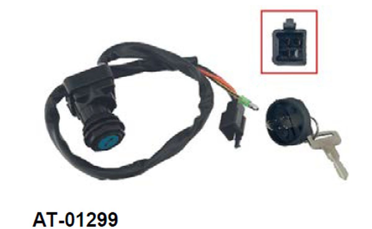 IGNITION SWITCH SUZUKI LT-Z 50 '06-'19, LT 80 QUADSPORT '87-'06 (OEM: 37110-40B00/37110-40B01)