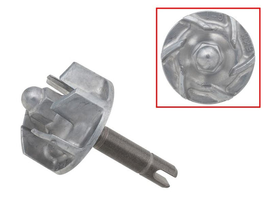 WATER PUMP SHAFT AND IMPELLER YAMAHA YFM 660 GRIZZLY '02-'08, YXR 660 RHINO '04-'07 (5KM-12450-10-00)