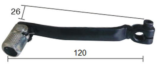STEEL GEAR SHIFT LEVER APRILIA 50, BETA 50, FANTIC 50, MALAGUTI 50, MBK 50, RIEJU 50, YAMAHA 50 (MINARELLI ENGINE)