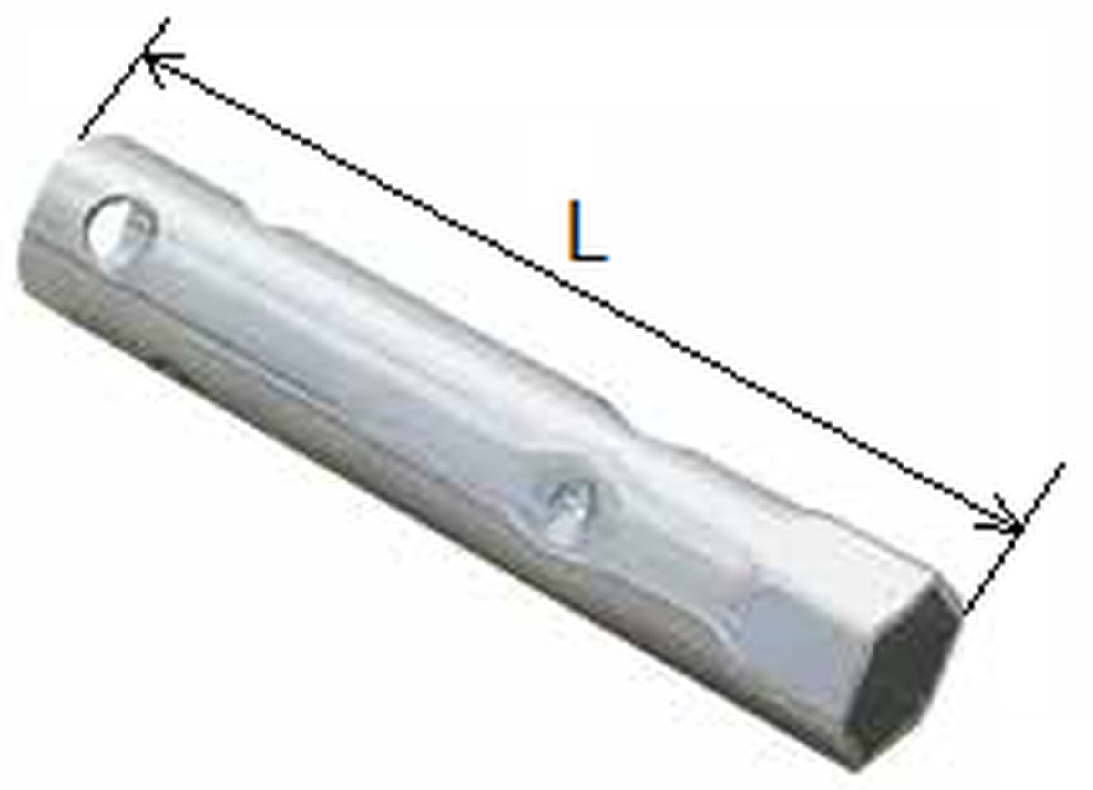 SPARK PLUG WRENCH 18MM X 120MM WITH RUBBER