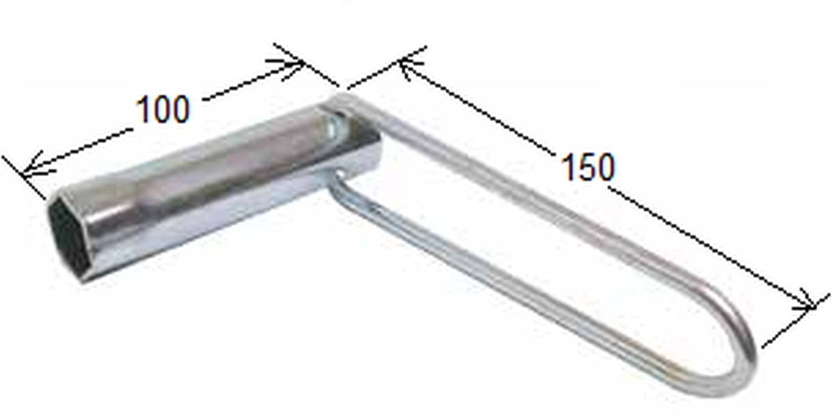 SPARK PLUG WRENCH 21MM X 100MM