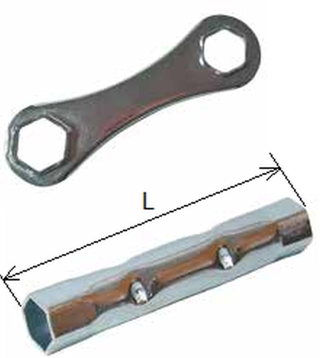 SPARK PLUG WRENCH WITH DUAL HEX 16/18MM 140MM