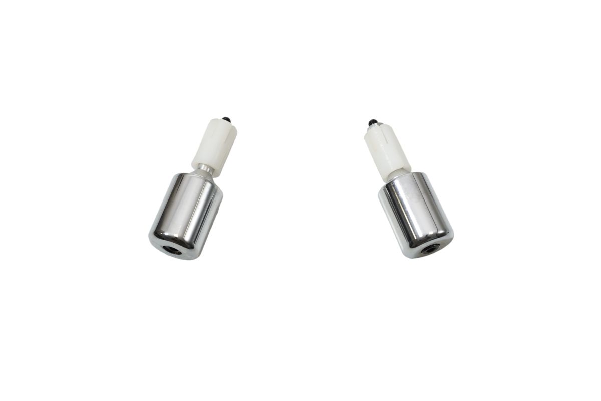 HANDLEBAR END WEIGHTS DIAMETER 17.5MM CHROME