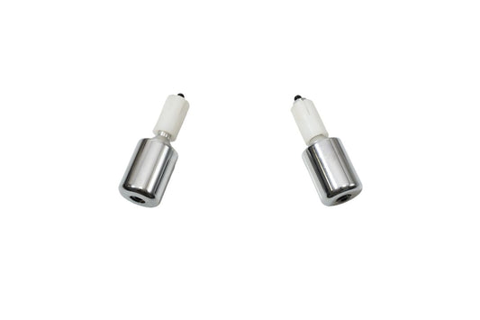 HANDLEBAR END WEIGHTS DIAMETER 17.5MM CHROME