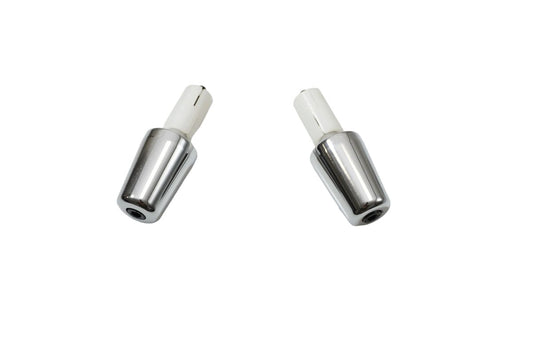 HANDLEBAR END WEIGHTS DIAMETER 17.5MM CHROME