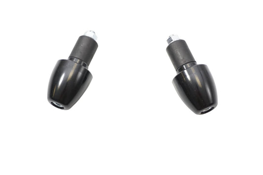 HANDLEBAR END WEIGHTS DIAMETER 17.5MM BLACK