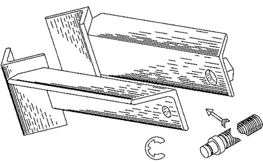 PAIR OF VISE JAWS FOR HOLDING ROUND PARTS