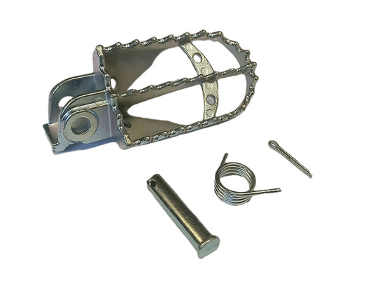LEFT FOOTPEG PEGI KTM LC/EXC/SX/SMR (STAINLESS STEEL, INCLUDES MOUNTING KIT: 1 SPRING, 1 PIN, 1 WASHER, 1 COTTER PIN)