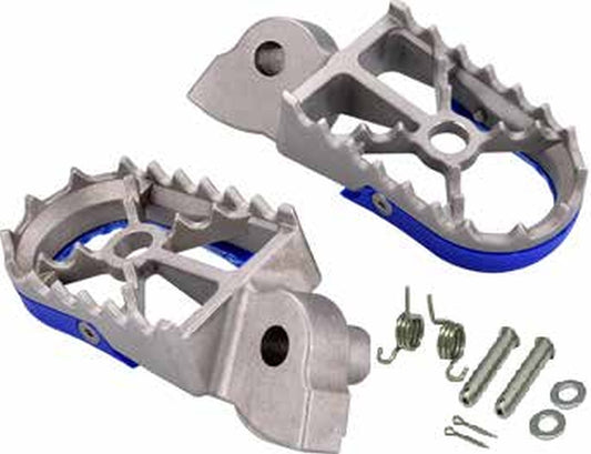 FOOTPEGS PEGI YAMAHA WR250/400/426/450 98-22, YZ250/400/426/450F 99-22, YZ 65/85 18-22, YZ 125/250 99-22 (STAINLESS STEEL, INCLUDES MOUNTING KIT: 2 SPRINGS, 2 PINS, 2 WASHERS, 2 COTTER PINS)