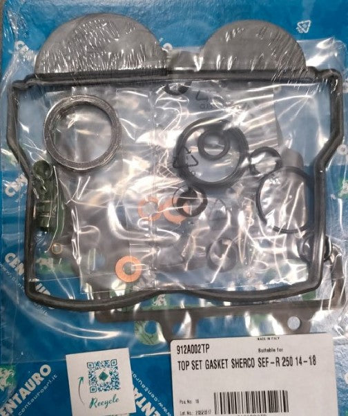 TOP-END GASKET KIT SHERCO SEF-R 250 4T 14-18 (INCL. VALVE COVER GASKET)