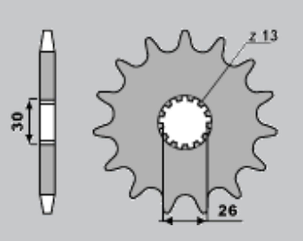FRONT SPROCKET 2090 18 TRIUMPH DAYTONA 955/SPRINT ST/GT, SPEED TRIPLE, TIGER 1050 05-21, DAYTONA 1200 91-96, TROPHY 1200 91-03, TIGER 955 01-08 (JTF1180.18)