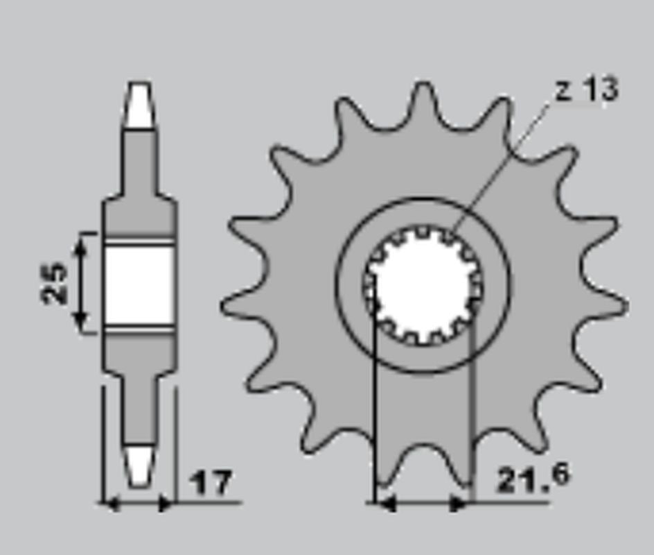 FRONT SPROCKET 2041 15 HONDA CB 500 94-03, CBF 500 04-08