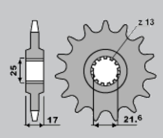 FRONT SPROCKET 2041 15 HONDA CB 500 94-03, CBF 500 04-08