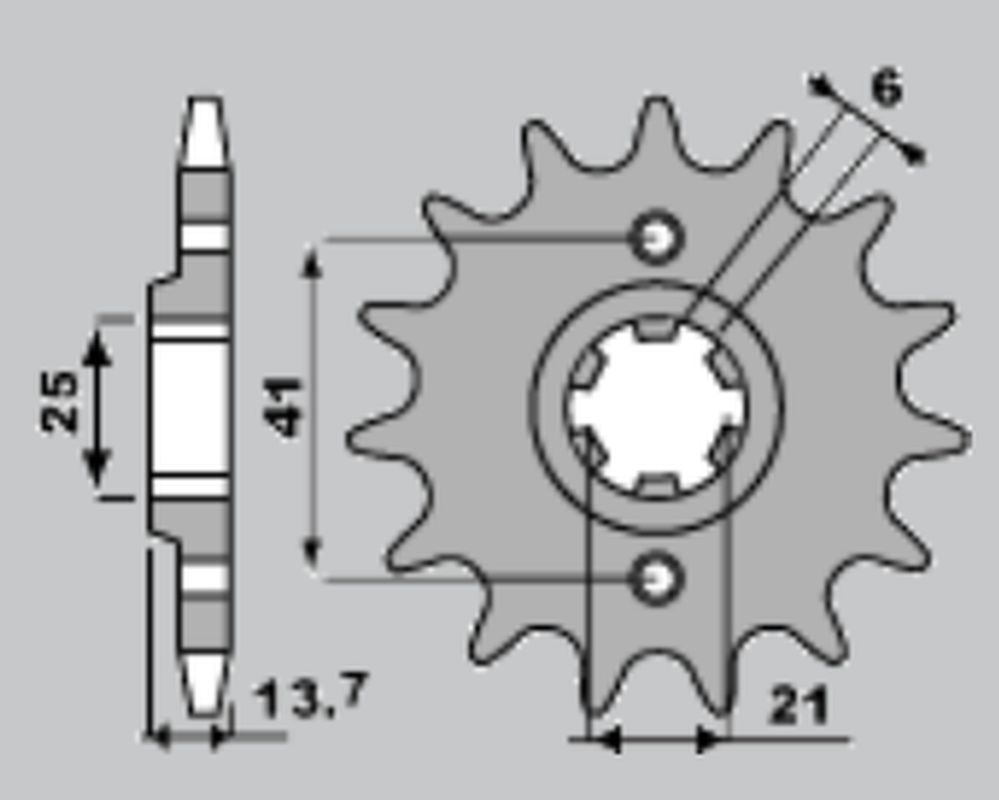 FRONT SPROCKET 268 15 HONDA VF 500F 84-87 (JTF286.15)