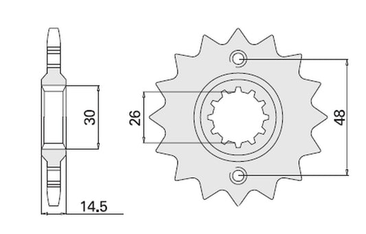 FRONT SPROCKET 339 17 HONDA CBR/VFR/CB/VF