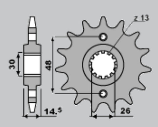FRONT SPROCKET 339 18 HONDA CB 1300 03-13