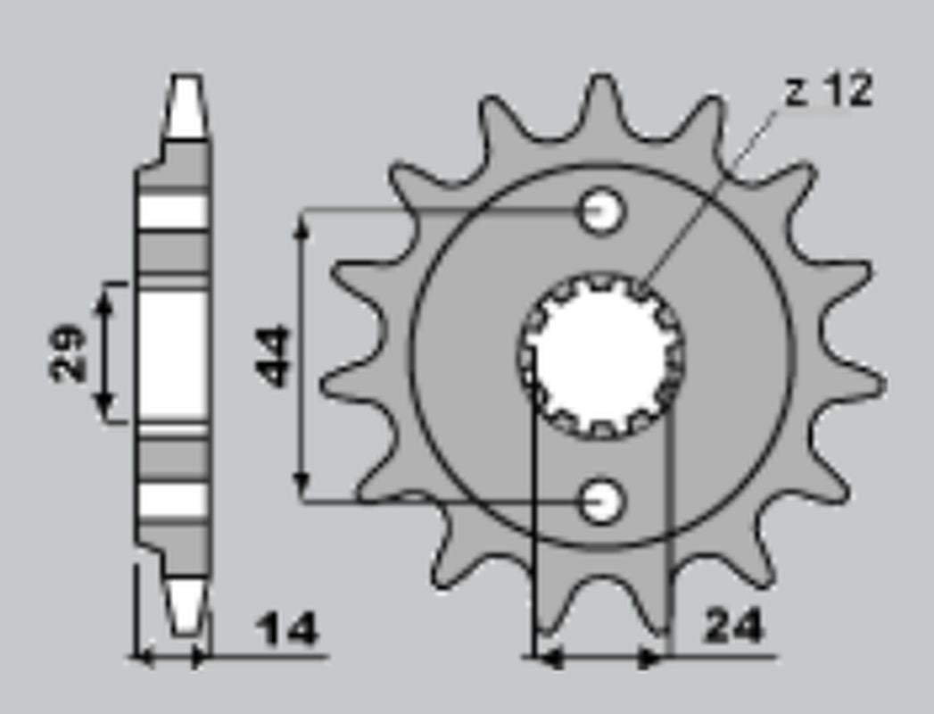 FRONT SPROCKET 348 15 HONDA XRV750 90-03 (A4240314150)