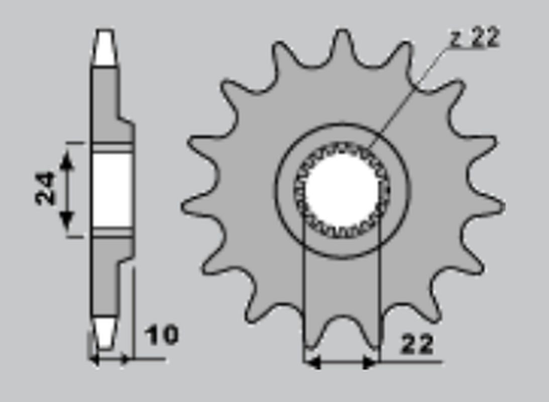 FRONT SPROCKET 402 15 APRILIA 125, BMW F650