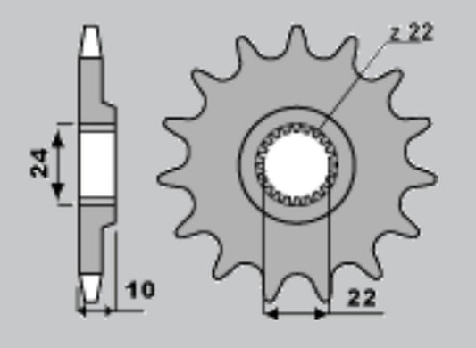 FRONT SPROCKET 402 15 APRILIA 125, BMW F650