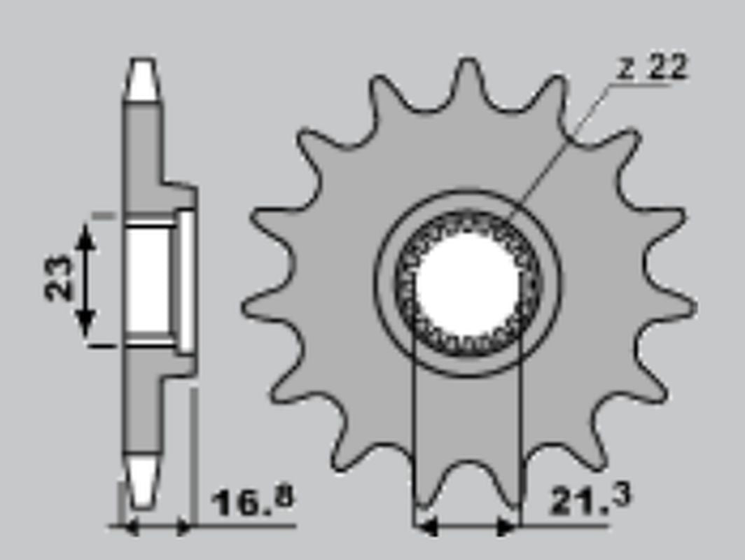 FRONT SPROCKET 443 16 YAMAHA XJ 600 DIVERSION 92-05
