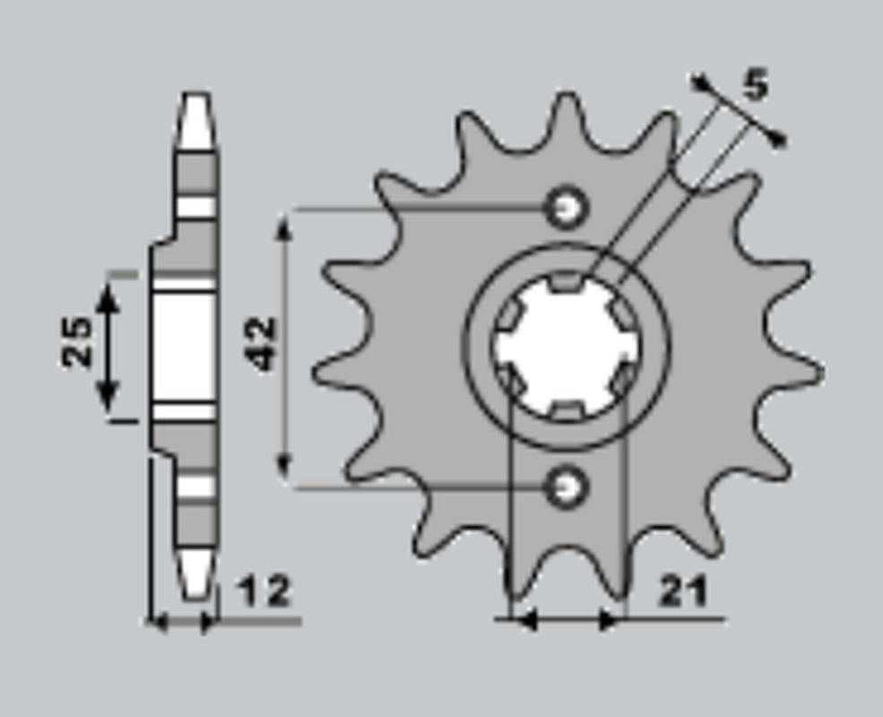 FRONT SPROCKET 571 16 YAMAHA XJ 600 84-91 (JTF571.16)