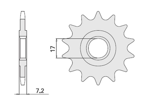 FRONT SPROCKET 600 13 APRILIA 50 (4020-13)