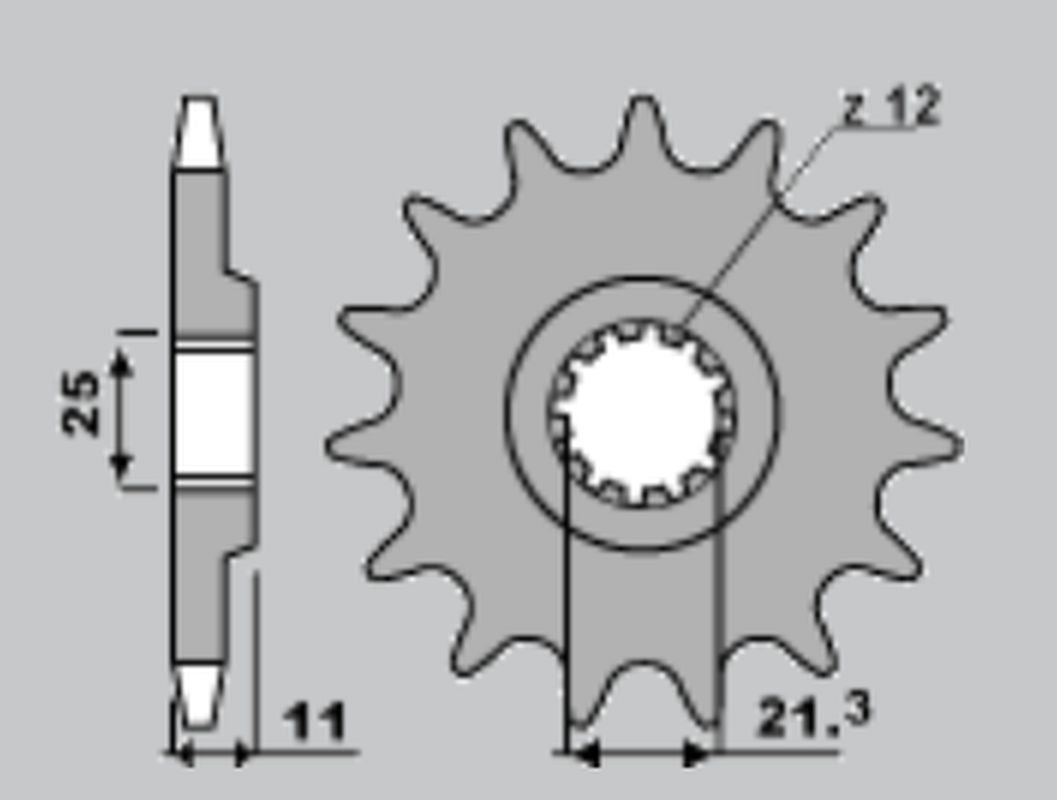 FRONT SPROCKET 7287 16 HUSQVARNA 250-630 (A4250824160)