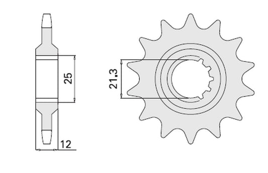 FRONT SPROCKET 823 13 HUSQVARNA/HUSABERG (CHAIN 520) (82313JT)