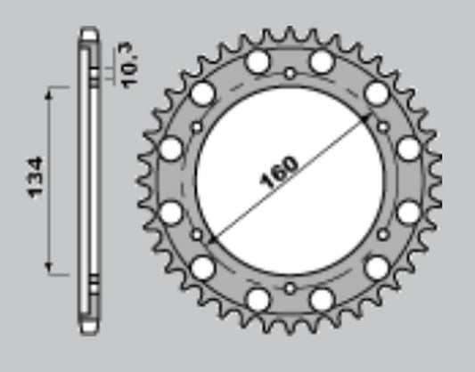 REAR SPROCKET 4399 40 —